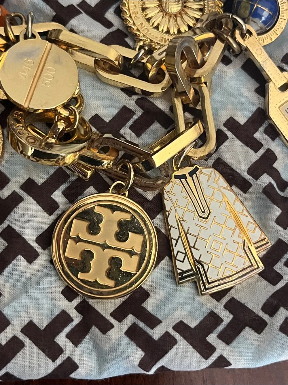 Tory Burch Gold Charm Bracelet